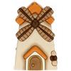 THUN - Statuina Presepe Mulino a Vento - Decorazioni Natale Casa - Linea Presepe Classico - Ceramica - 7,5 x 7,5 x 12,5 h cm