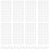 BENECREAT 8 pz Coperchio Trasparente per Acquario, Copertura Superiore per Acquario Rettangolare da 15x29.7x0.7cm, Pannello Isolante in Griglia di Plastica con 8 Clip per Pannello di Copertura