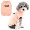 Zunea Magliette per Cani di Piccola Taglia T-shirt Estive ad Asciugatura Rapida Vestiti Cuccioli Morbidi Senza Maniche Canotta Traspirante Elastica Chihuahua Abbigliamento Protezione Solare Rosa L