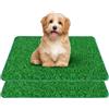 BUERPINKING 2 pezzi di toilette per cani con prato sintetico, toilette per cuccioli di cane con prato sintetico sostituibile per esterni, lettiera per cuccioli di cane riutilizzabile con tappetini per erba per