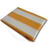 Generico SOLOVO Tenda da Sole Righe Bianco Giallo Occhielli Frange 290x290 cm