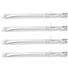 LOKHING 41,91 x 2,54 cm 12411 Bruciatore Ricambi per Charmglow Grillware Perfect Flame Grillpro Brinkmann Master Forge e Altri Griglia BBQ,Dritto Tubo Acciaio Inox Griglia Accessori Barbecue (4-Pack)