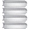 LOKHING 94011 4PCS di Pezzi di Ricambio per Barbecue a Gas in Acciaio Inox, Piastre riscaldanti per Barbecue a Gas, per Grill a Gas Charbroil, Costco, Centro, Thermos e Altri Modelli di griglia a Gas