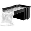 Glosaie Filtro per laghetto a cascata, 20 cm di larghezza, per laghetto piccolo, ideale per il giardino, nero