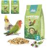 Best Friend Mangime Completo per Inseparabili e Parrocchetti, Confezione da 2 pacchi. Mangime per gli uccelli con Cardo Mariano. Ingredienti Naturali, Qualità 100% Made in Italy