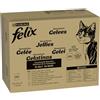 Felix Sensations Gelees - Cibo umido per gatti, 120 x 85 g