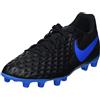 Nike Nike Tiempo Legend 8 Elite Fg - Scarpe da Calcio Unisex Adulto, Multicolore (Black/Black-Blue Hero 4), 40 EU