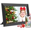 WONNIE Frameo - Cornice per foto digitale da 10,1 pollici, WiFi digitale con memoria integrata da 32 GB, touchscreen HD 1280 x 800 IPS, rotazione automatica, facile configurazione e condivisione di foto o