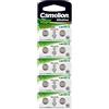 Camelion AG12 LR43 - Confezione da 10 celle a bottone alcaline 1,5 V