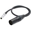 HangTon Connect Cavo di alimentazione 12V XLR 4 Pin a 0B 2 Pin per ARRI Camera a Teradek Bond Bolt Trasmettitore Ricevitore 3'
