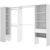 DEKIT GRUPO RIMOBEL VESTITORE, Melammina, Bianco, 187 x 248-198 x 79,4