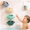 JIDAYOEU Giocattoli da Bagno Bambini, 4 pezzi Giochi Vasca da Bagno Bambini | Giochi Bagnetto Neonato, Giochi Acqua Giocattolo Che Nuota Giochi Vasca da Bagno Bambini 1 2 3 4 Anni