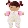Lullaberry My First Doll Zuri, bambola in morbido peluche con sonaglio, 23 cm, vestito floreale rosa