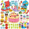 JONRRYIN Plastilina Bambini, 102 Pezzi con 36 Vasetti di Plastilina