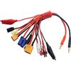 YUNIQUE GREEN-CLEAN-POWER YUNIQUE Italia® 10-in-1 Banana Plug RC Caricatore Lipo Adattatore Cavo XT90 XT60 JST EC5 T Plug Tamiya Mini Tamiya Glow Ignitor Futaba Alligator Clips per RC Auto Elicotteri Quadricotteri DJI