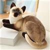 Surakey Peluche a forma di gatto realistico, 30 cm, con simulazione di capelli corti, simpatico gatto, peluche per bambini, donne