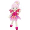 Lullaberry Enchanted Fairy Doll Siofra, bambola di peluche da 40 cm, morbida bambola regalo per ragazza, vestito e ali di fucsia