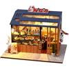 CHOOYIH Kit fai da te in miniatura per casa delle bambole con luce LED, casa delle bambole in miniatura in stile giapponese, kit per casa in miniatura per adulti e adolescenti, regalo di compleanno