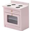TOYANDONA Casa delle bambole stufa in miniatura 1: 12 Mini mobili in legno cucina panchina giocattolo da cucina modello di mobili per artigianato fai da te bambini decorazione di compleanno rosa