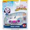 SPIDEY AND HIS AMAZING FRIENDS Fantasma elicottero (Ghost-Spider) Figurine in metallo Incredibili Spidey e i suoi amici straordinari della Marvel - Veicolo in miniatura da 7,5 cm - Giocattoli di supereroe per bambini dai 3 anni in
