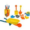 Generico Carriola Giocattolo Con Set Da Mare Cariola Mare Bambini Con Paletta Vanga Setaccio Innaffiatoio e 3 Formine Carriola Mare Giardino Per Bambini Piccoli Carriola Spiaggia Plastica Gioco Estivo Estate