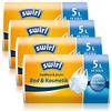 Swirl 4 sacchetti di immondizia pacchetto con manico, 5 litro, antibatterico, 40 pezzi per rullo, bianco