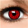 Funzera® Lenti a contatto colorate Devil con portalenti - non corrette, in confezione da due: comode da indossare e ideali per Halloween o Carnevale