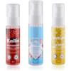 Ourdort Lubrificante a base d'acqua, gel stimolante per donne, 3 gusti, non appiccicoso, senza zucchero, naturale e vegano per donne, uomini e coppie (fragola + menta + limone)