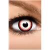 FUNZERA Lenti a contatto colorate per costumi di Halloween e carnevale, 2 pz, 1 paio, lenti morbide monouso senza correzione - FROZEN SHADOW - Nero, ATTENZIONE: Solo 60% di visione - Senza ricetta