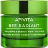 Apivita Bee Radiant Gel-Balsamo Viso Notte Levigante & Riattivante 50 ml Crema notte