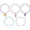 Joy Toy - Unicorn Academy 5 braccialetti in metallo con 3 ciondoli