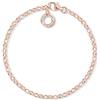 Thomas Sabo Bracciale con Ciondoli da Donna Classico in Oro Rosa Argento Sterling 925 X0243-415-40