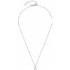 JEWELS BY LEONARDO Leonardo Jewels Isa 023346 - Collana da donna in acciaio inox con ciondolo, perle bianche e zirconi, lunghezza 42-47 cm, idea regalo, 42, Acciaio inossidabile, Nessuna pietra preziosa