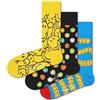 Happy Socks Smiley 3-Pack Gift Set Calzini, Multi, M Uomo