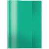 Herma 7485, copertina trasparente per quaderni, formato A5, in plastica resistente e lavabile, per scuola, colore verde