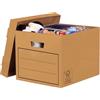 Bankers Box Scatole cartone per archivio, scatola per tutti gli usi, dimensioni 32 x 25 x 39 cm, confezione da 10, colore marrone