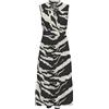 ONLY Onlnova Life Elite Uli Long Dress AOP, Nero, XS