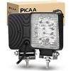 PICAA Faro da Lavoro LED 2pcs 27W 4 Pollici Quadrata Spot Light Fari Led Auto Luci Off Road per Fuoristrada Guida Fendinebbia Luci della Barca Luci di Guida Faro da Lavoro a Led SUV Lampada Trattore