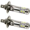 Riloer Lampadine LED per auto, 2PCS H1 10W Fendinebbia/Luci di guida/Luci di marcia diurna per auto, furgone, SUV con 10 LED, luce gialla