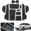 GAFAT MG 4 EV MG4 Elettrica 2025 2024-2022 Tappetini Antiscivolo, MG 4 2023 Tappetino in Gomma Antiscivolo per Console Centrale, Contenitori, Cuciture de Porta, Accessori MG4 (Bianco)