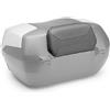 GIVI SCHIENALINO PER PASSEGGERO ACCESSORIO GIVI PER BAULETTO BAULE MAXIA 5 NUOVO V58 IN GOMMAPIUMA NERO RIVESTITO IN TESSUTO CON LOGO GIVI