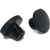 Alchemy Parts Coppia Alluminio Billet Moto Specchio Copertura Spine - Nero, Nero, 10mm: 2 x clockwise