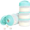 Termichy Latte in polvere per bambini, impilabile, contenitore per latte in polvere, 2 pezzi (verde menta)