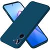 EASSGU Custodia per Realme 10 (4G) (6.4 Inches), Cover Morbida in Silicone TPU - Blu zaffiro