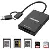 ROCKETEK Lettore di schede SD XQD USB 3.0,USBA/Type C XQD/SD Card Reader, doppio slot, lettore di schede di memoria, compatibile con Sony G/M Series, Lexar Mark Cards,Sony G Series, per Windows/Mac OS/Linux