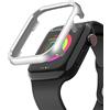 WFCKPQF Brillantini Custodia Compatibile con Apple Watch 3 Argento, Antigraffio Metallo Protezione Cover Orologio Case di Alluminio Paraurti Protettiva Compatibile con iWatch 38mm Custodie Series 3 2 1