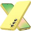Byvuwiay Cover per Samsung Galaxy A56 5G, Morbida Silicone Liquida TPU Protettivo Ultra Slim Custodia Antiurto, Custodia Compatibile con Samsung Galaxy A56 5G - Giallo