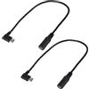 Penitue 2pz Adattatore DC USB C per ORORO Giacche e Gilet Riscaldati, Cavo Adattatore Gilet Riscaldato da 7,4V per Banca di Potere con USB C PD3.0 e PD4.0(Nero)