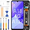 LADYSON Schermo LCD per Samsung Galaxy A13 SM-A137 Sostituzione dello Schermo per SM-A137F SM-A137F/DSN Display LCD Touch Screen Digitizer Assembly Nero con Telaio (Non Adatto A13 5G)