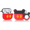 LEWOTE Custodia in Silicone Compatibile con Airpods 3 Funny Cute Cartoon 3D Case Cover (Mickey)